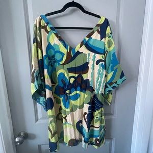 Manuhealii Hawaiian Print Dress